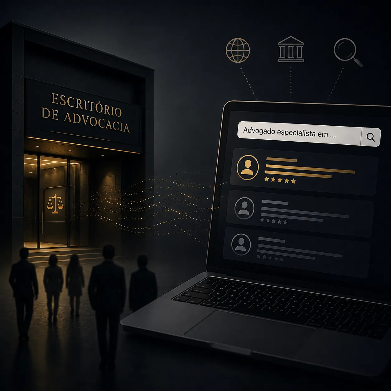 Por que um escritório de advocacia conhecido pode parecer desconhecido na internet?